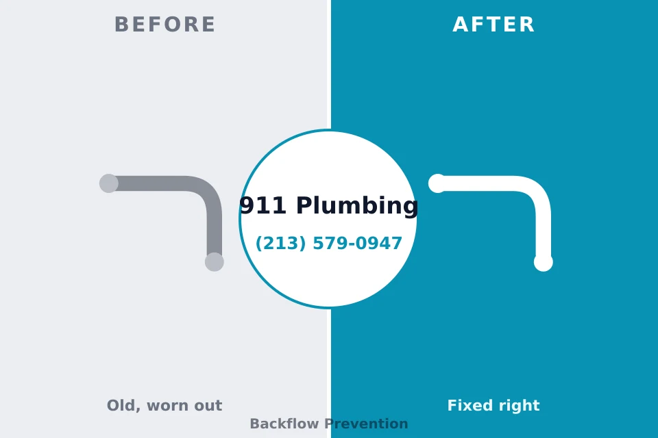 Before and after: plumbing repair Cienega Springs, AZ